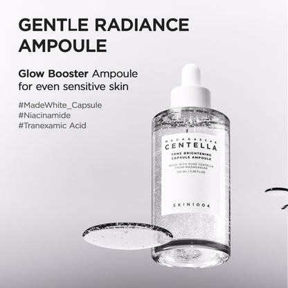 SKIN1004 Tone Balancing Capsule Ampoule, Niacinamide & Centella Serum for Face, Korean Hydrating Facial Serum for Unevne Skin Tone - PrimeBioHealth - canada supplements