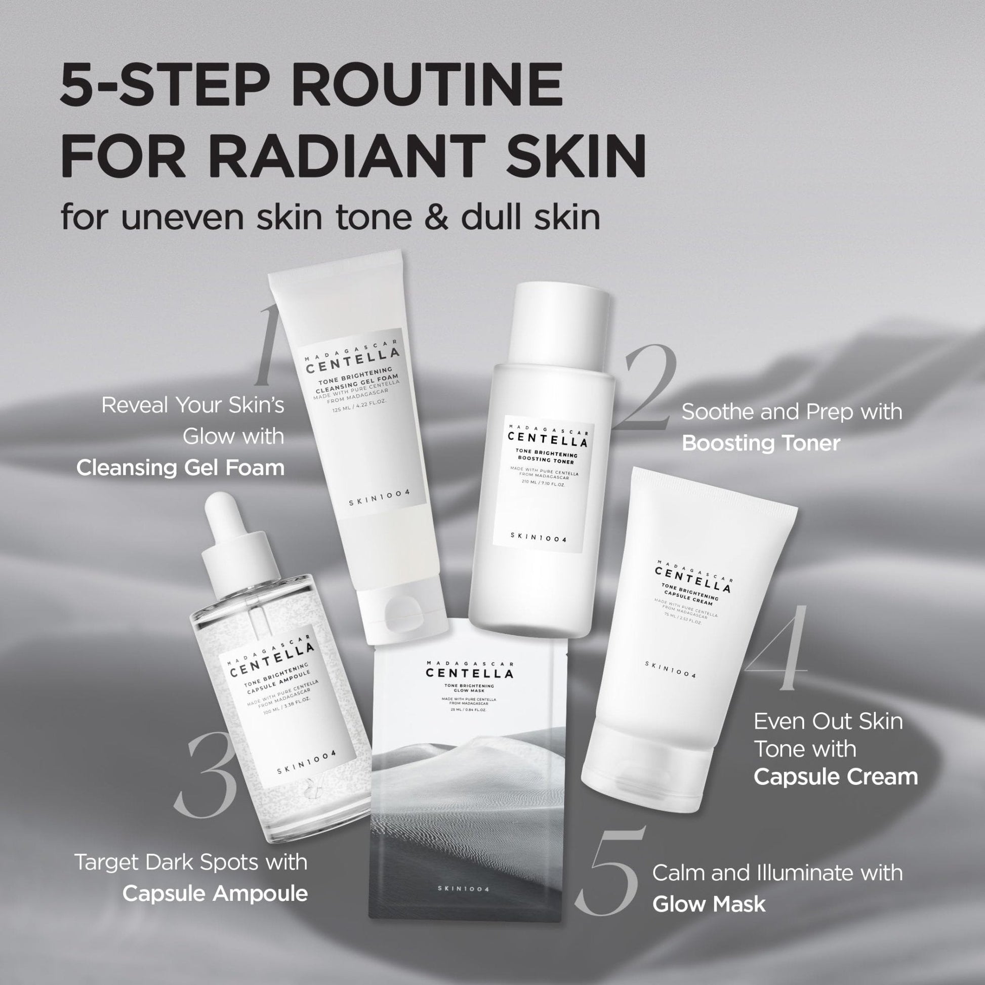 SKIN1004 Tone Balancing Capsule Ampoule, Niacinamide & Centella Serum for Face, Korean Hydrating Facial Serum for Unevne Skin Tone - PrimeBioHealth - canada supplements
