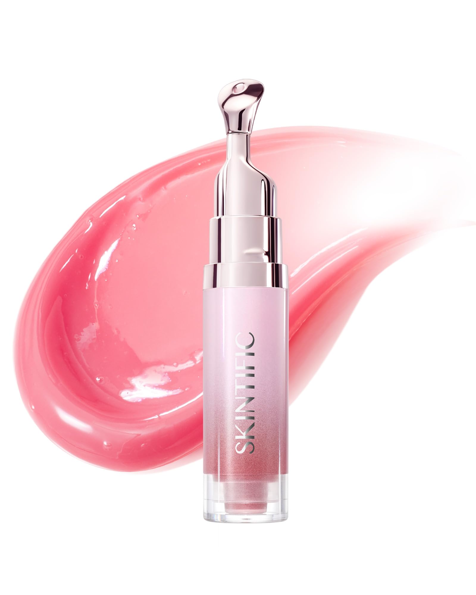 SKINTIFIC Peptide Brightening Lip Serum, Hydrating & Plumping Tinted Lip Gloss, Moisturizing Lip Balm with Polypeptides - PrimeBioHealth - canada supplements