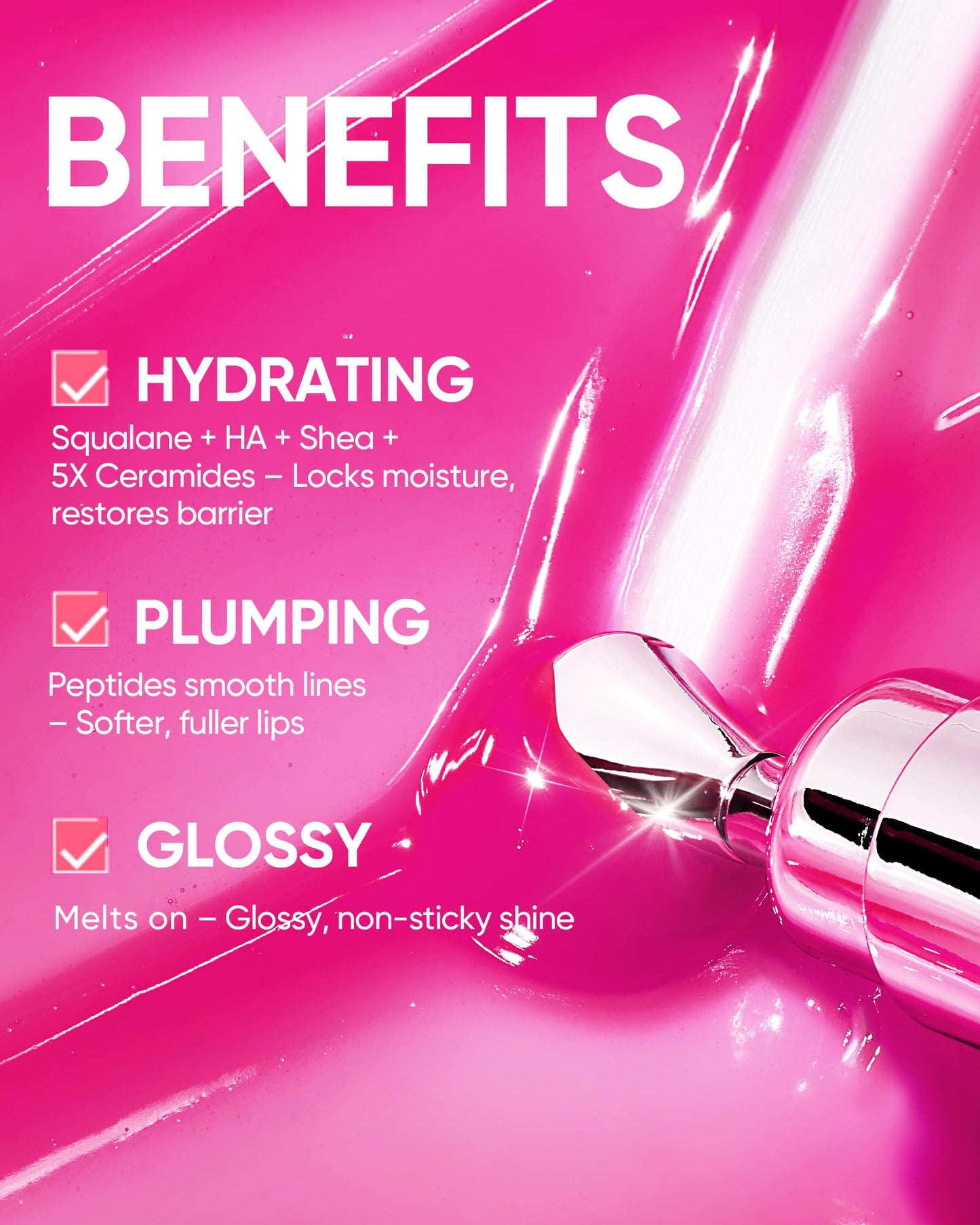 SKINTIFIC Peptide Brightening Lip Serum, Hydrating & Plumping Tinted Lip Gloss, Moisturizing Lip Balm with Polypeptides - PrimeBioHealth - canada supplements