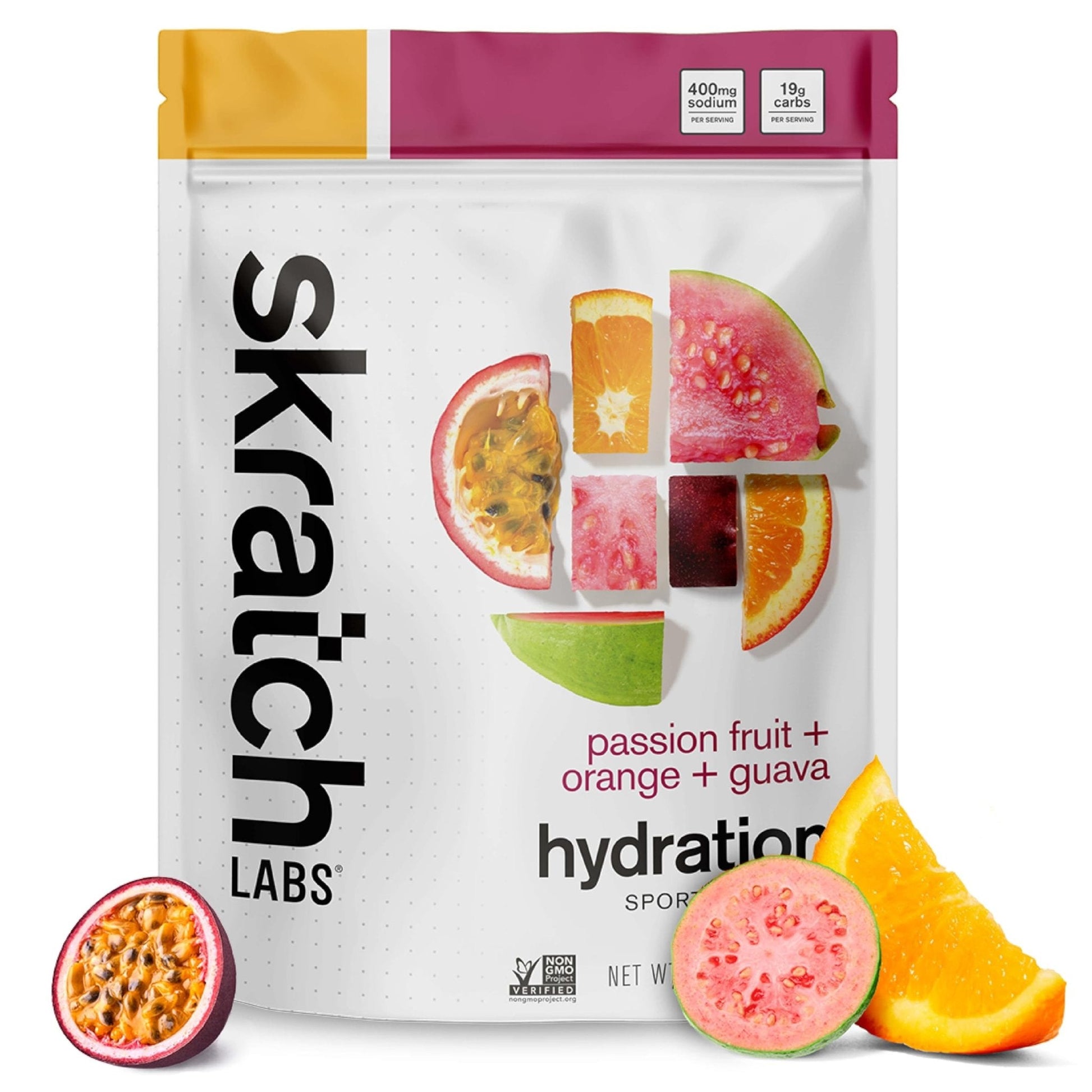 Skratch Labs Hydration Sports Drink Mix – Real‑Fruit Electrolyte Powder for Fast Hydration & Endurance | Passion Fruit Orange Guava | 20 Servings | Vegan, - PrimeBioHealth - canada supplements