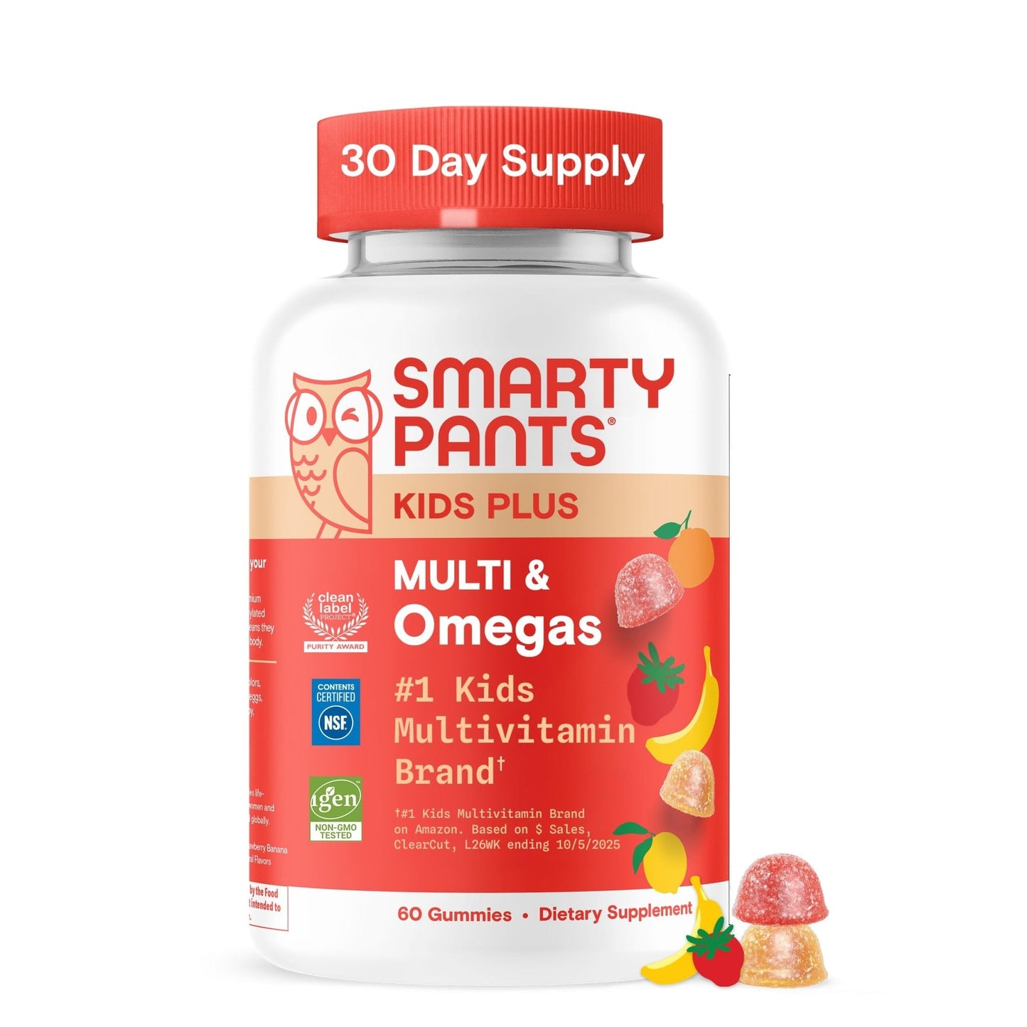 SmartyPants Kids Multivitamin Gummies with Omega 3 DHA/EPA, Vitamins D3, C, B12, B6, A, K, and Zinc, Gluten Free - PrimeBioHealth - canada supplements