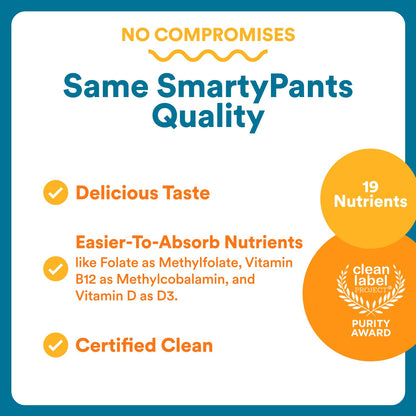 SmartyPants Men's Multivitamin Gummies with Omega 3 DHA/EPA, Methylfolate, Vitamin D3, C, B12, B6, A, K, Zinc - PrimeBioHealth - canada supplements