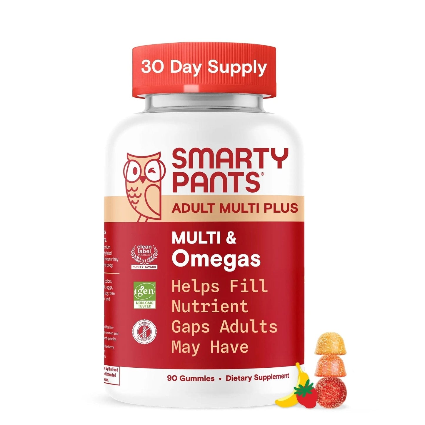 SmartyPants Multivitamin for Men & Women - Improved Formula: Multivitamin Gummies with Omega 3 (DHA/EPA) - PrimeBioHealth - canada supplements