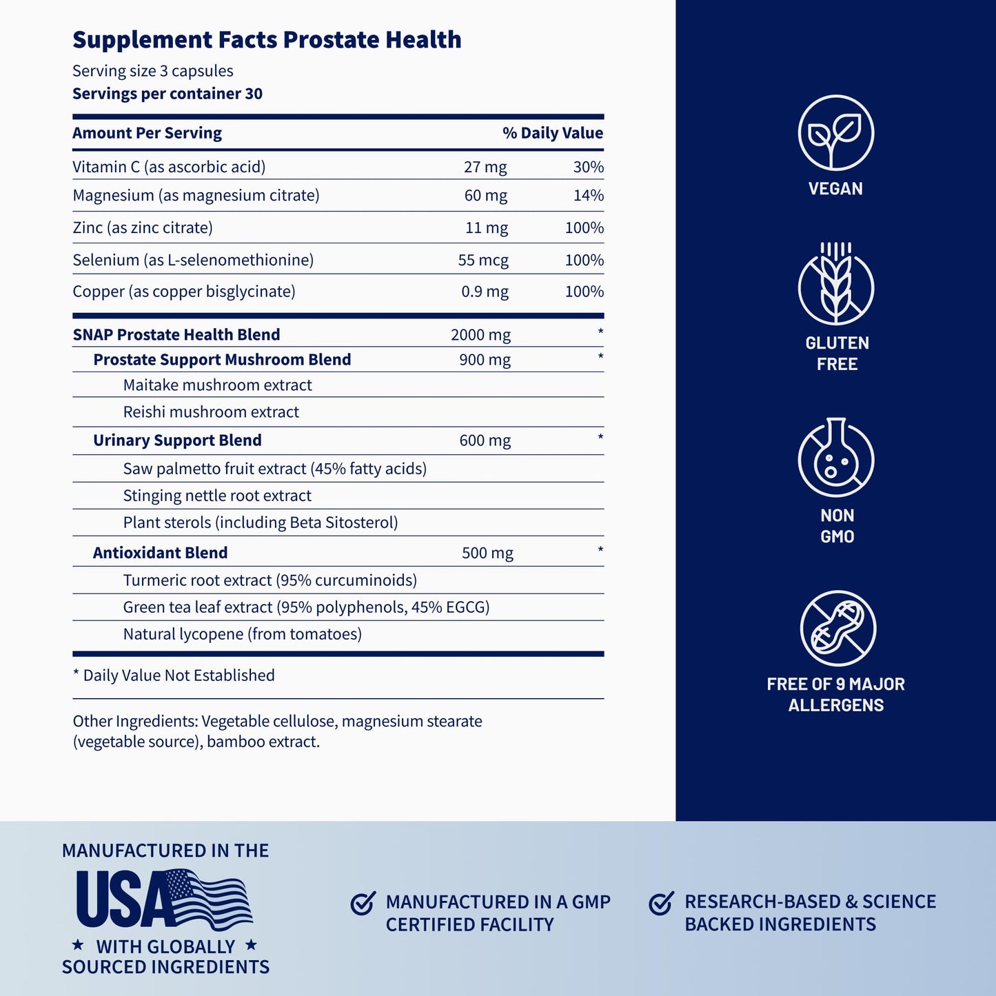 Snap Supplements Prostate Health Supplement with Saw Palmetto for Men, DHT Blocker - Helps Support Male Urinary Tract and Prostate for Mens Health - PrimeBioHealth - canada supplements