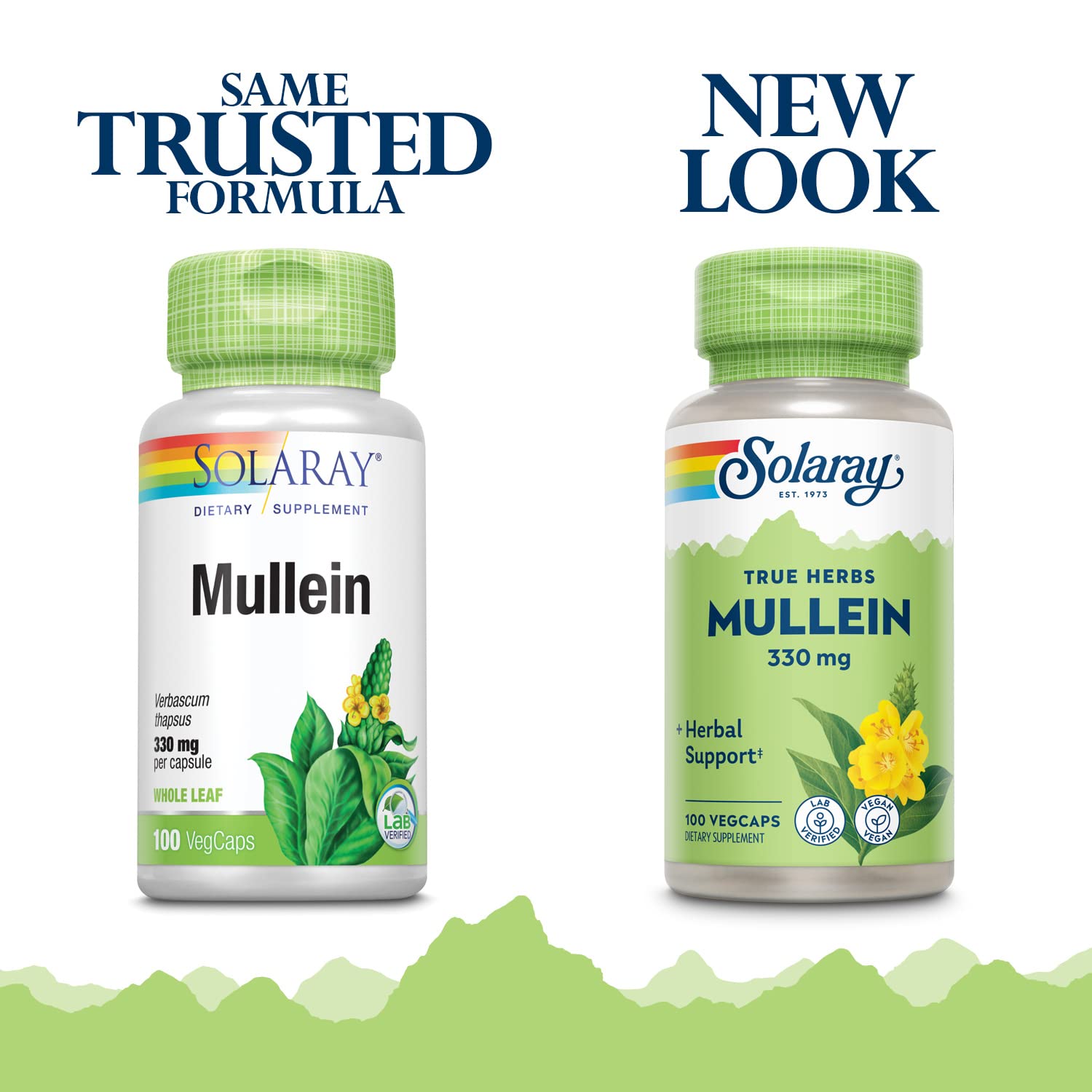 SOLARAY Mullein Leaf 330 mg - Soothing Herbal Support - Mullein Capsules Traditionally Used to Support Health and Wellness - Vegan, Non-GMO, Lab Verified, 60-Day Guarantee, 100 Servings, 100 VegCaps - PrimeBioHealth - canada supplements
