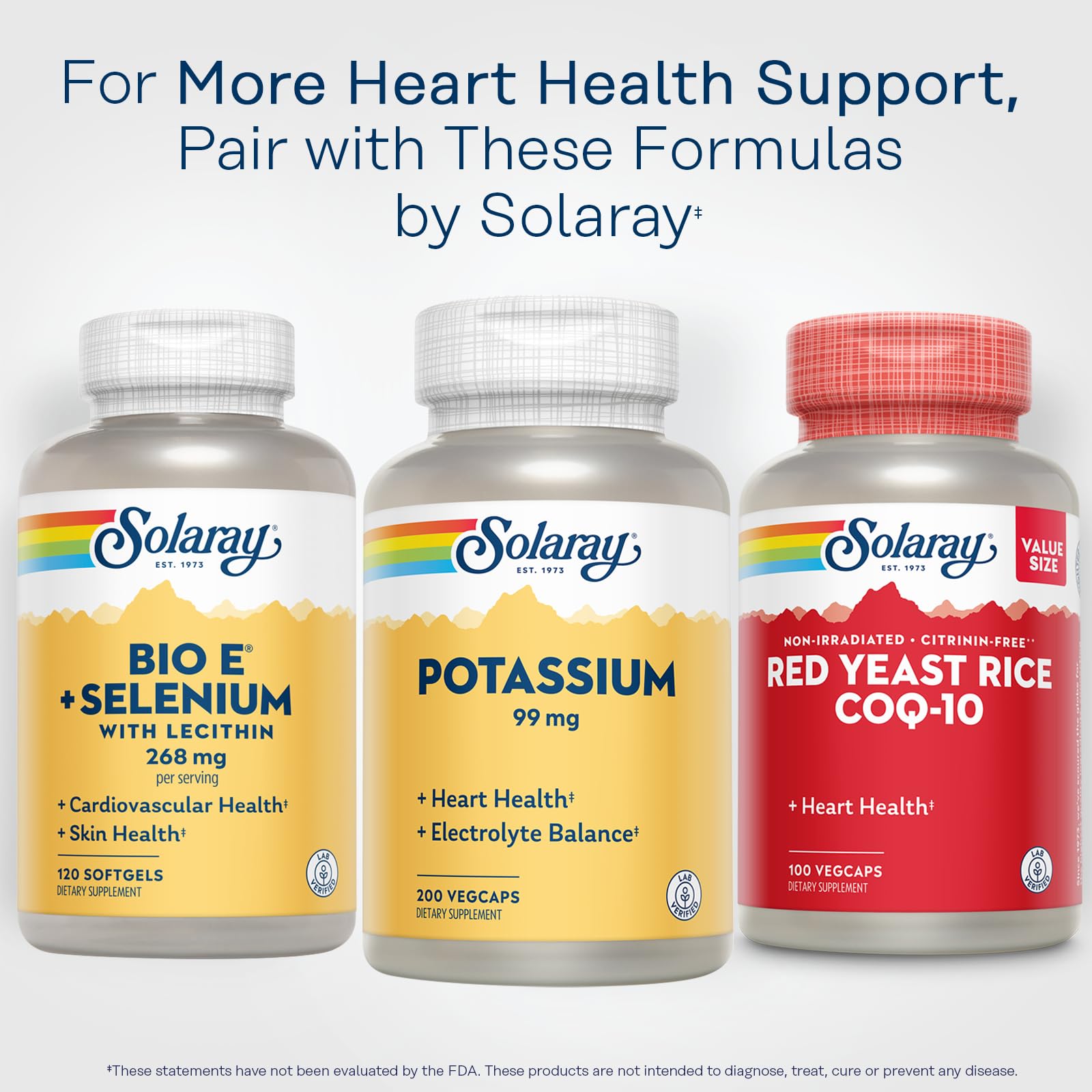 SOLARAY Potassium 99 mg - Electrolyte Balance Formula - Potassium Supplement for Electrolytes, Vascular and Heart Health Support, Lab Verified, 200 Servings, 200 VegCaps - PrimeBioHealth - canada supplements