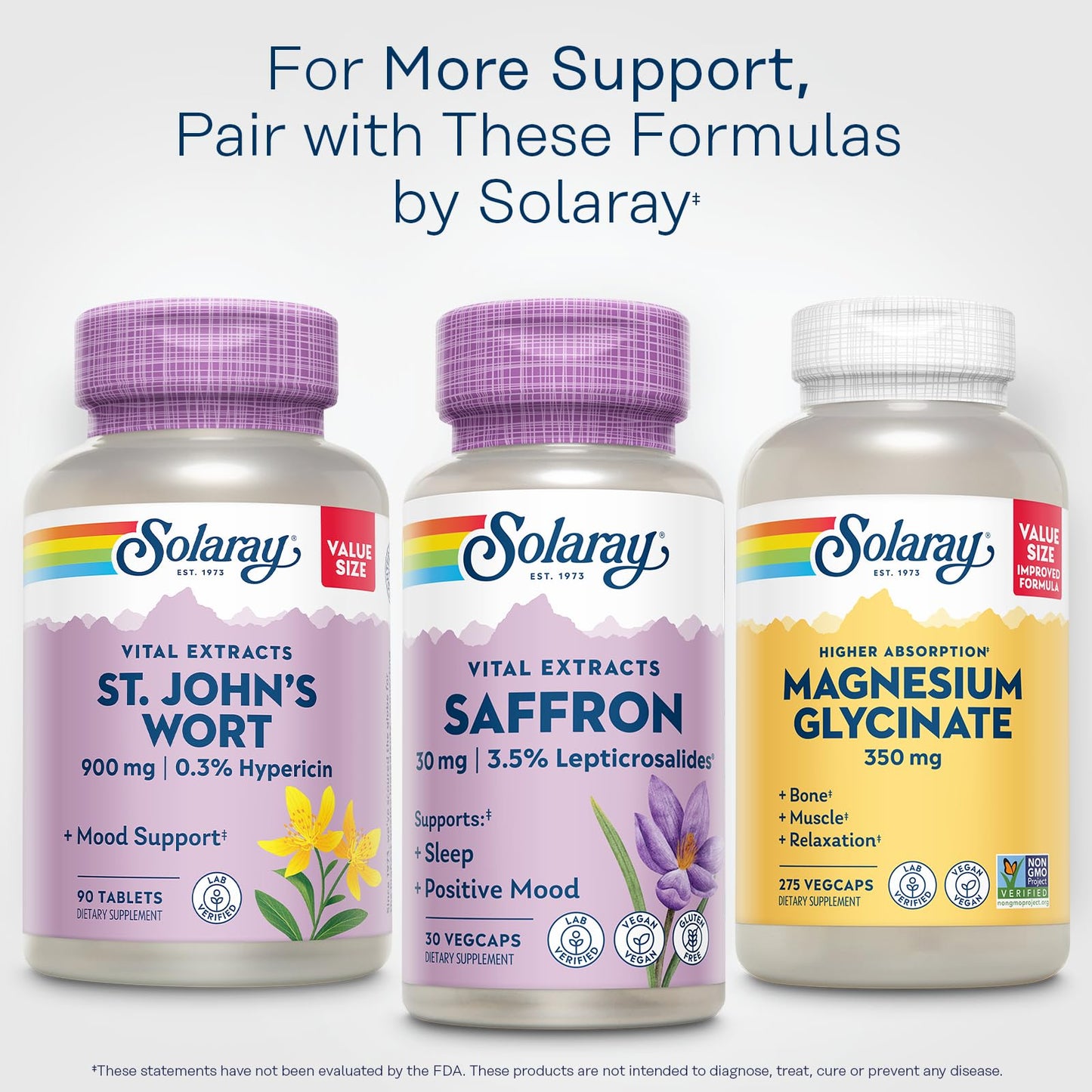 SOLARAY Saffron Extract - Sleep and Positive Mood Support - Vegan and Gluten Free Saffron Supplements - Lab Verified - 60-Day Guarantee - 30 Servings, 30 VegCaps - PrimeBioHealth - canada supplements