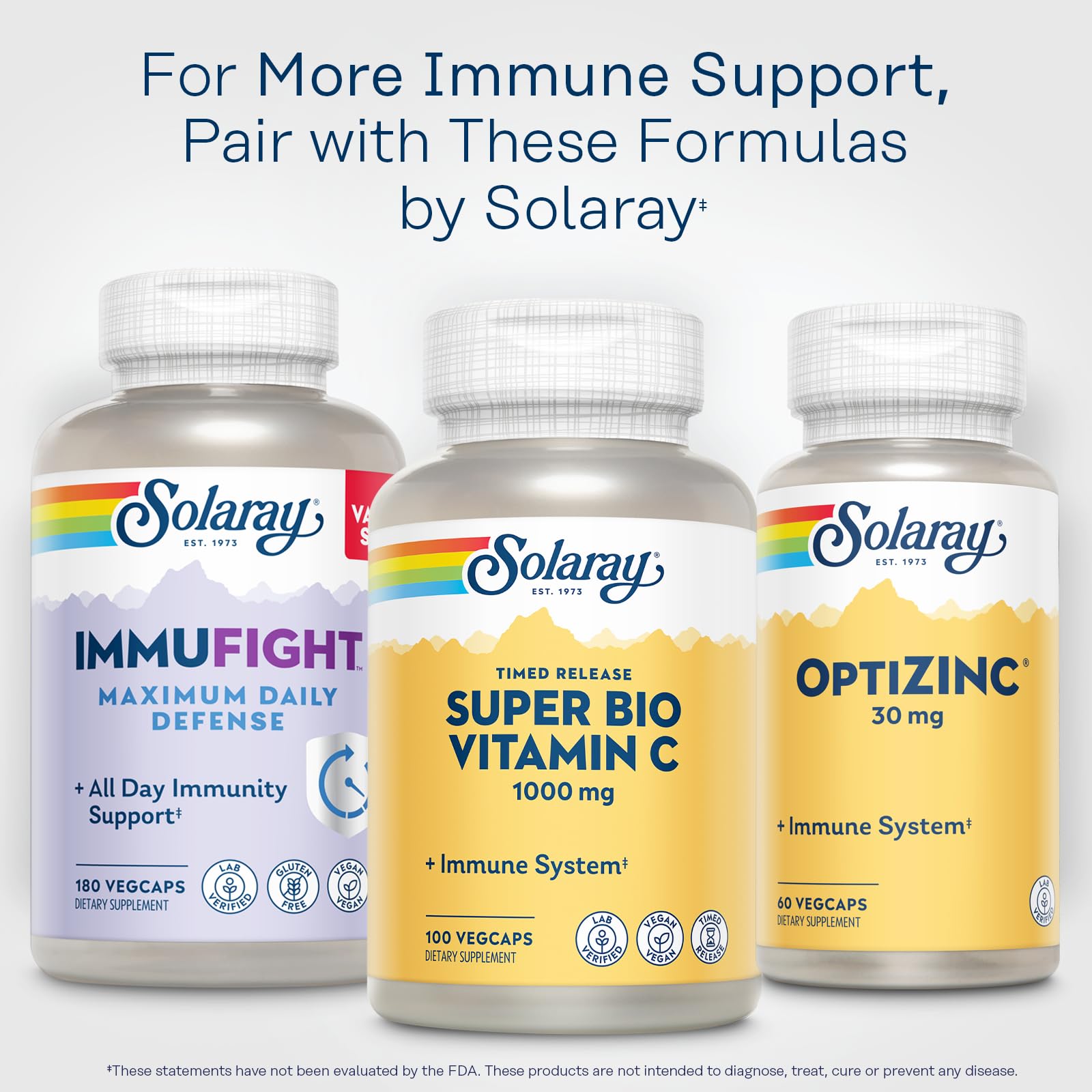 SOLARAY Super Bio Vitamin C 1000mg, Buffered, Two-Stage Timed Release with Bioflavonoids, Immune Support Supplement, High Absorption, Vegan, 60-Day Guarantee – 250 VegCaps - PrimeBioHealth - canada supplements