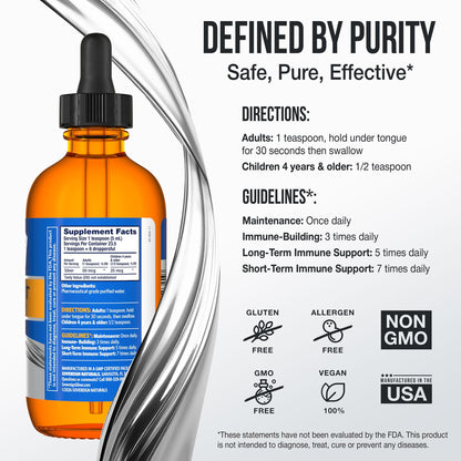 Sovereign Silver Immune Support - Colloidal Silver, Bio-Active Silver Hydrosol, 10 ppm, Liquid Dropper, 4 Fl Oz, (118 mL) - PrimeBioHealth - canada supplements