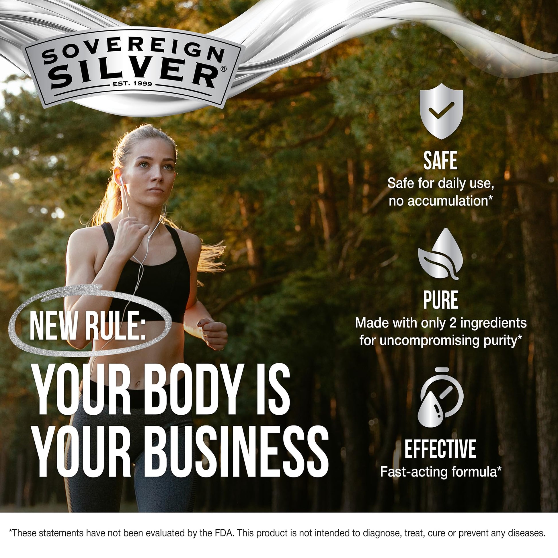 Sovereign Silver Immune Support - Colloidal Silver, Bio-Active Silver Hydrosol, 10 ppm, Liquid Dropper, 4 Fl Oz, (118 mL) - PrimeBioHealth - canada supplements