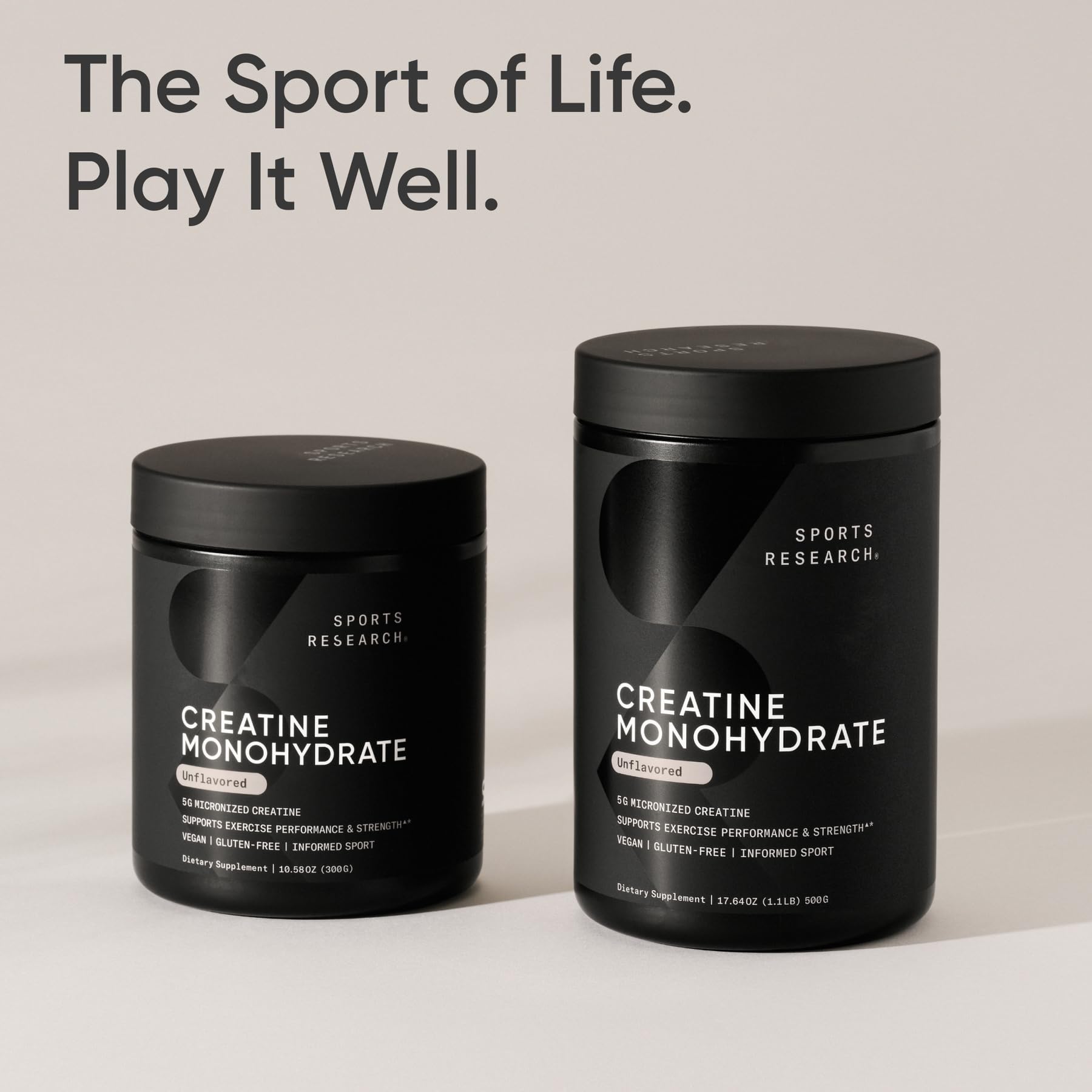 Sports Research Creatine Monohydrate - Gain Lean Muscle, Improve Performance and Strength and Support Workout Recovery - 5 g Micronized Creatine - 10.58 oz - PrimeBioHealth - canada supplements