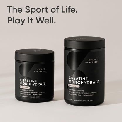 Sports Research Creatine Monohydrate - Gain Lean Muscle, Improve Performance and Strength and Support Workout Recovery - 5 g Micronized Creatine - 10.58 oz - PrimeBioHealth - canada supplements