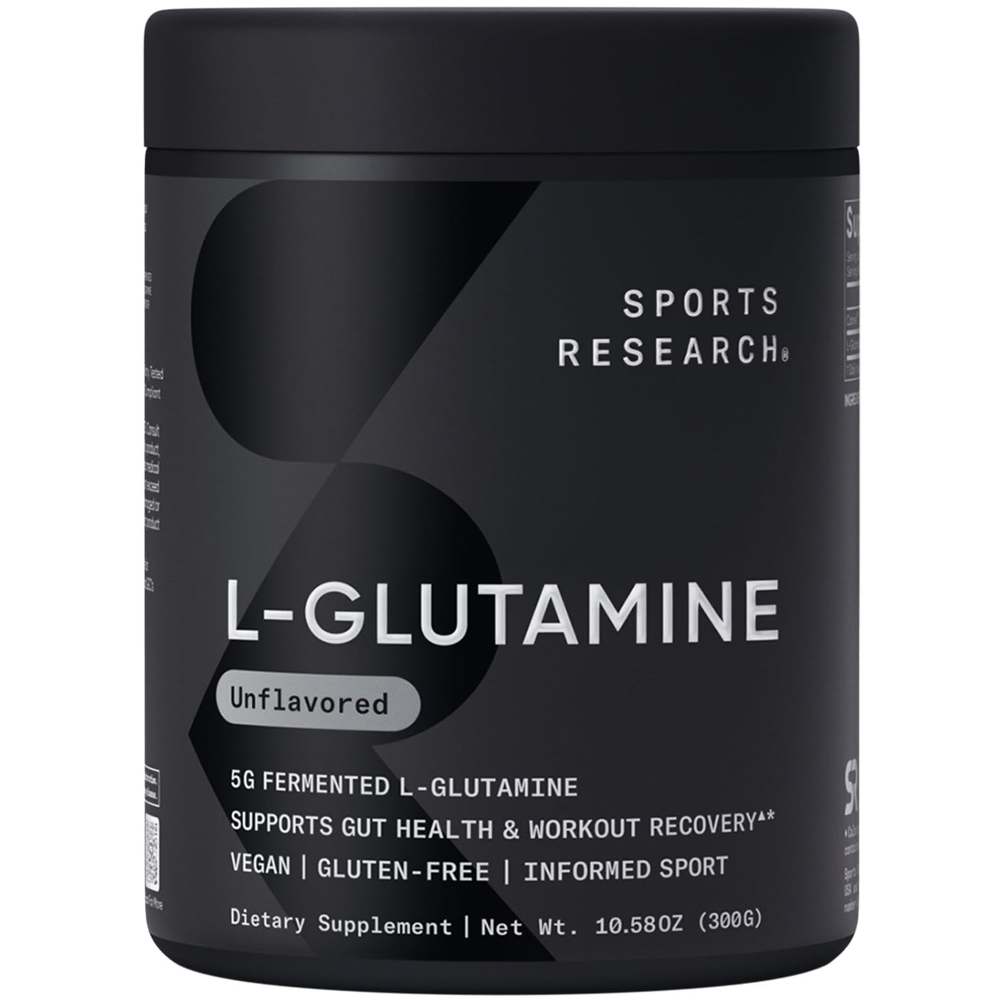 Sports Research L-Glutamine - Workout Recovery, Immune Health & Gut Health Support - 5 G Per Serving - 10.58 Oz - PrimeBioHealth - canada supplements