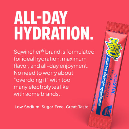 Sqwincher Zero Qwik Stik, Fruit Punch, Sugar Free, Low Calorie, Low Sodium Electrolyte Powder Hydration Drink Mix, .11 0z Packet (Pack of 50) - PrimeBioHealth - canada supplements
