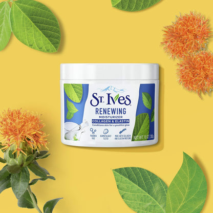 St. Ives Face Moisturizer Cream, Collagen and Elastin, Renewing Facial Moisturizer for Women, Paraben Free - PrimeBioHealth - canada supplements