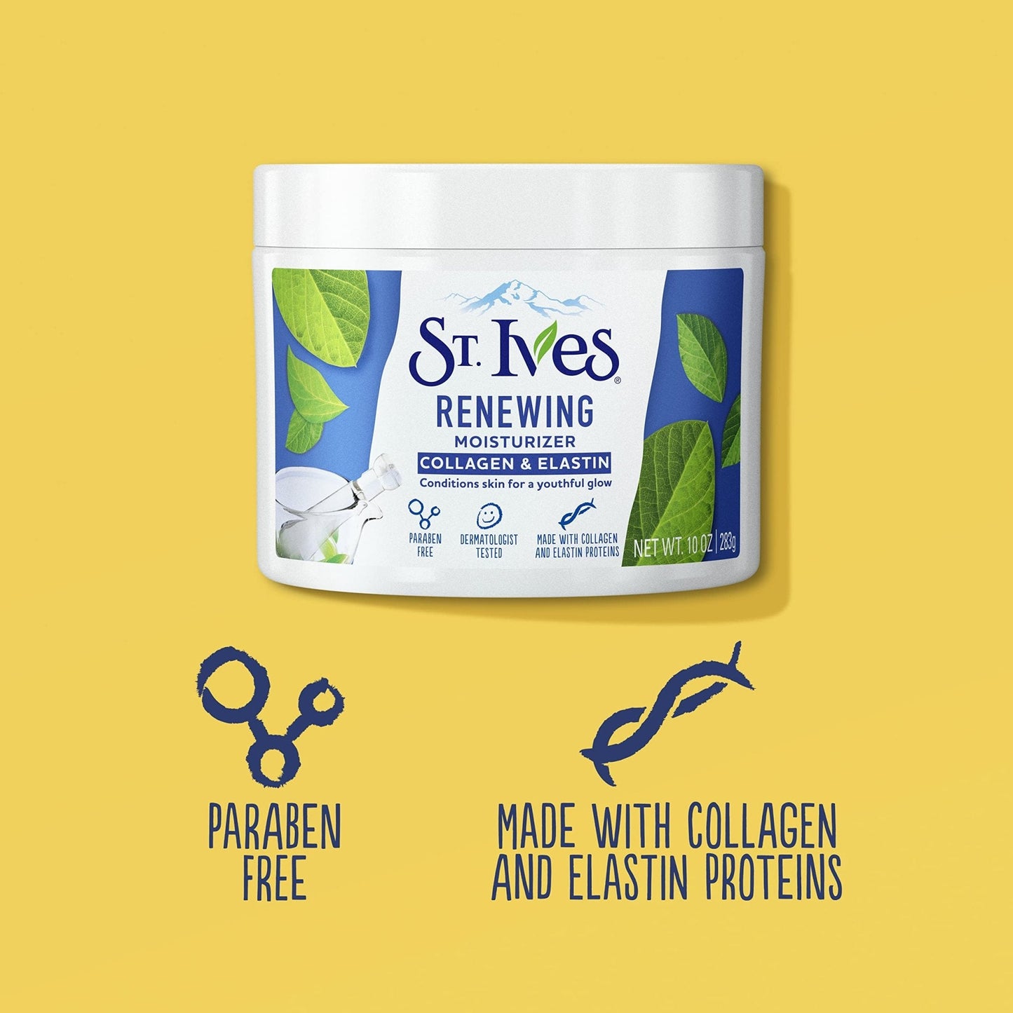 St. Ives Face Moisturizer Cream, Collagen and Elastin, Renewing Facial Moisturizer for Women, Paraben Free - PrimeBioHealth - canada supplements