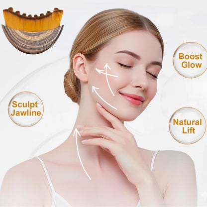 Stainless Steel Gua Sha Tool & Lymphatic Drainage Face Brush Set, TWPER Facial Massage Kit for Jawline Sculpting - PrimeBioHealth - canada supplements