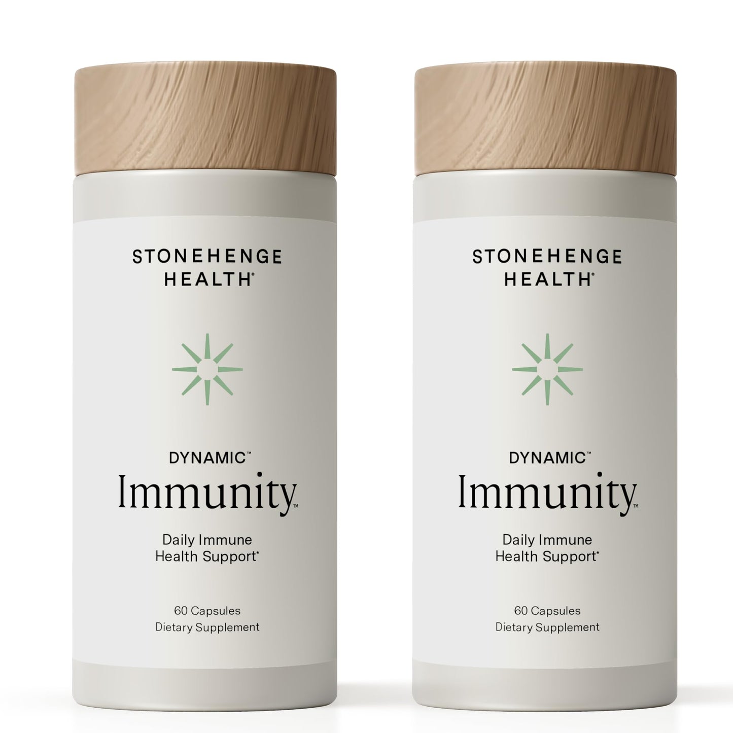 Stonehenge Health Dynamic Immunity Daily Supplement 10-in-1 Immune Boosters Zinc, Elderberry, Echinacea, Vitamin C & Probiotic L. Acidophilus – Supports Immune System & Respiratory Health, 60 Capsules - PrimeBioHealth - canada supplements