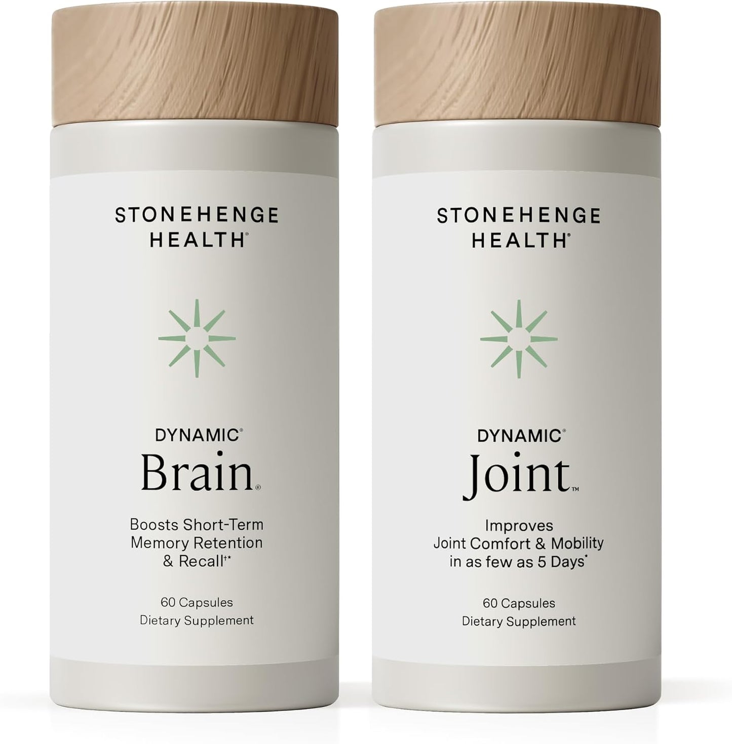 Stonehenge Health Dynamic Joint + Dynamic Brain Bundle Supplement Supports Comfort, Mobility, Flexibility + Memory Acquisition and Retention - PrimeBioHealth - canada supplements