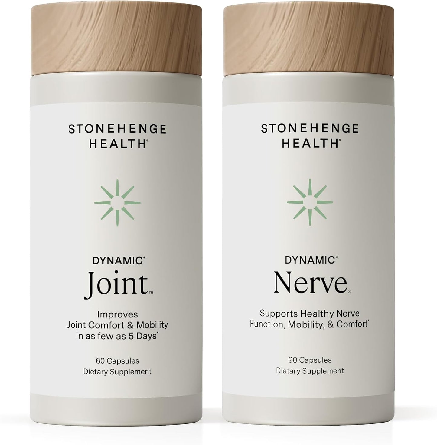 Stonehenge Health Dynamic Joint & Dynamic Nerve Bundle Supplements Supports: Joint Discomfort, Stiffness, Support Comfort, Tingling, Numbness, Burning, Joint Health - PrimeBioHealth - canada supplements