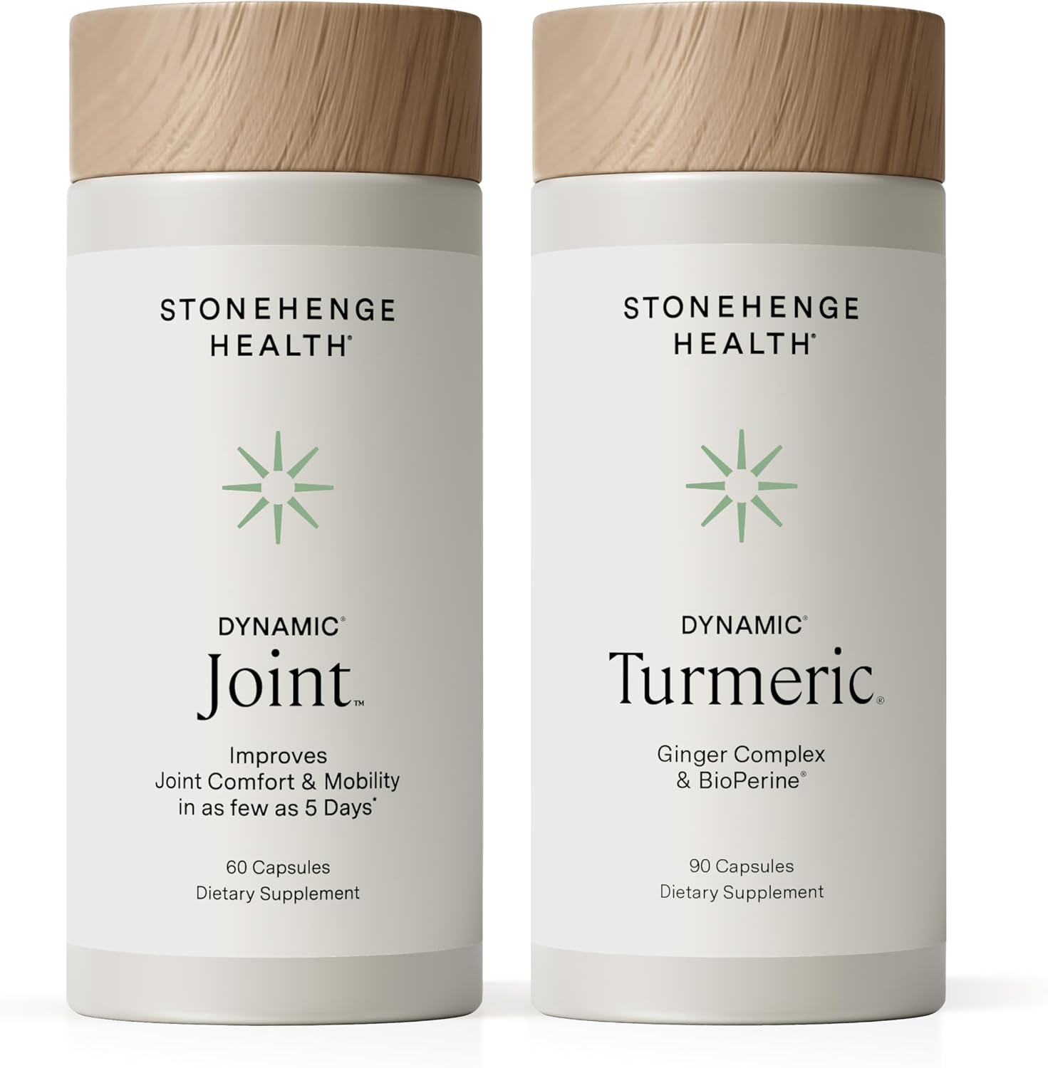 Stonehenge Health Dynamic Joint + Dynamic Turmeric Bundle Supplements Supports Comfort, Mobility, Flexibility - PrimeBioHealth - canada supplements