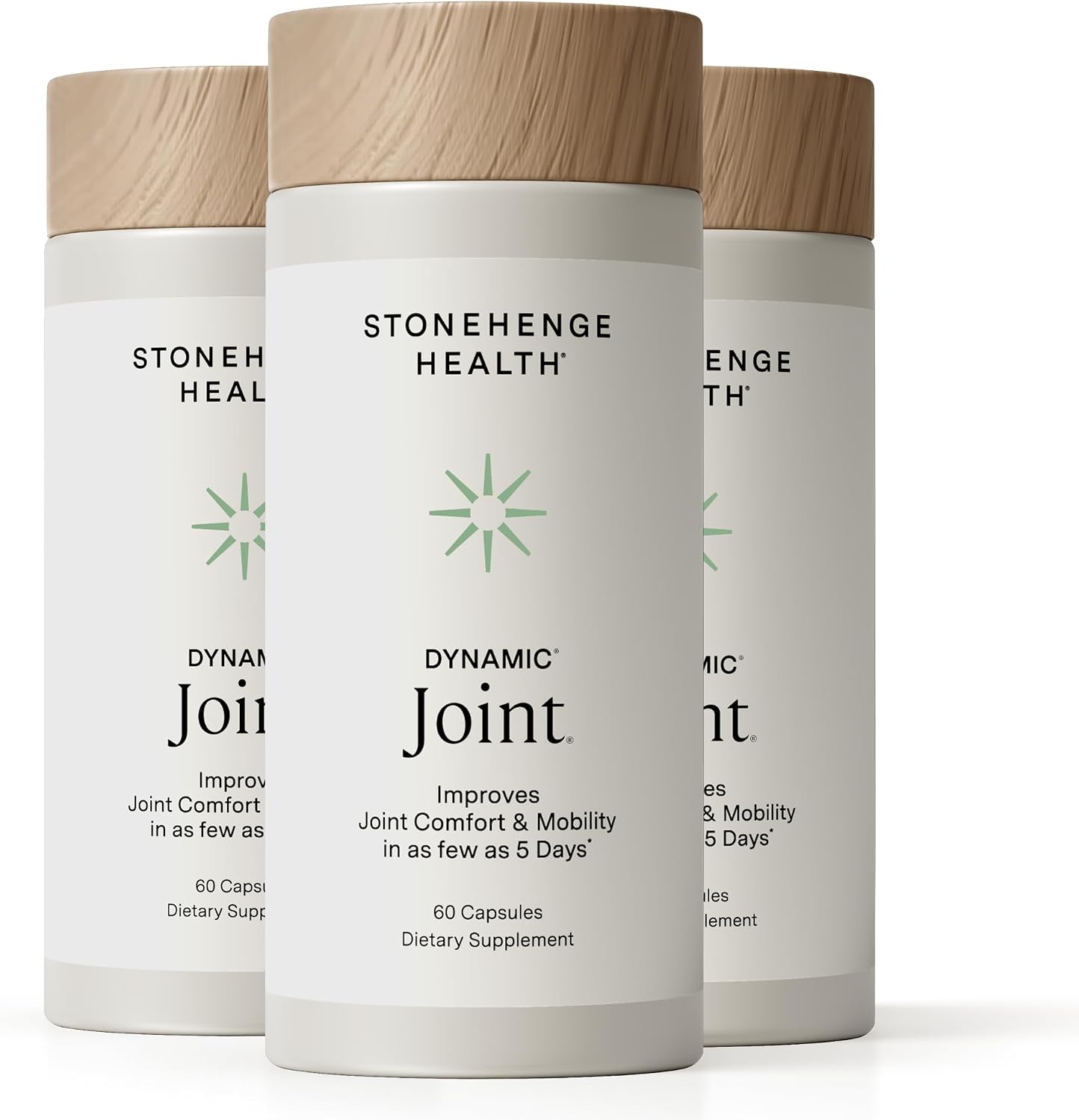 Stonehenge Health Dynamic Joint Health Supplement – Fast-Acting Support with AprèsFlex® Boswellia, MSM, Multi-Type Collagen, Turmeric, Bromelain, Vitamins C & D3 60 Count (Pack of 3) - PrimeBioHealth - canada supplements