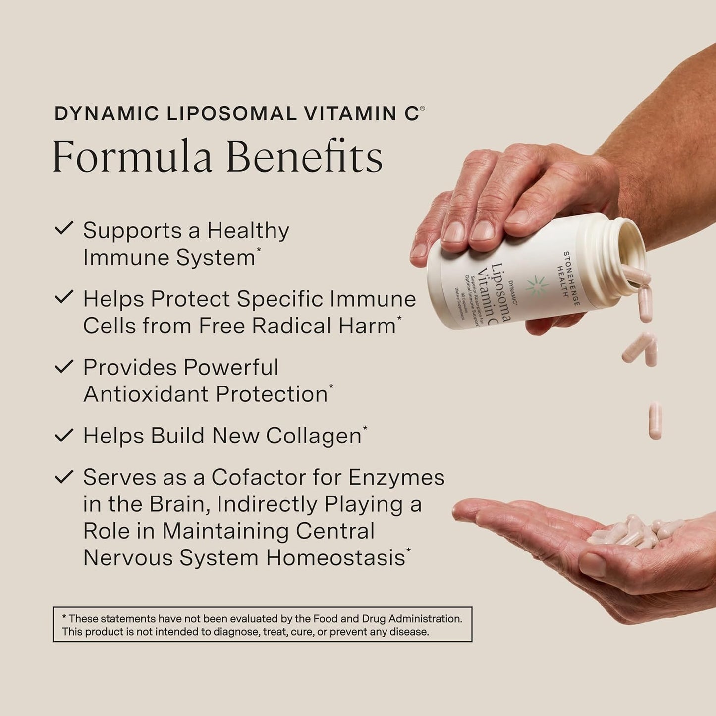 Stonehenge Health Dynamic Liposomal Vitamin C 1500mg - 90 Capsules - Advanced Formula - Phospholipids sourced from Non-GMO Sunflower, Supports Healthy Immune System, Collagen Synthesis & Brain Health - PrimeBioHealth - canada supplements