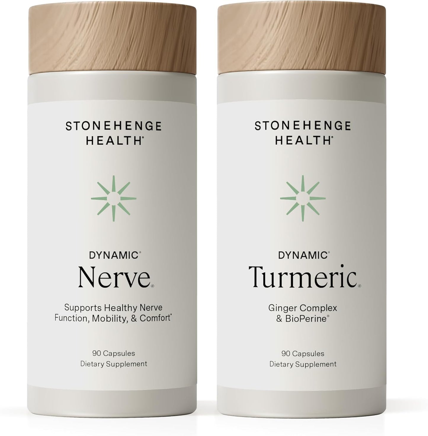 Stonehenge Health Dynamic Nerve + Dynamic Turmeric Bundle Supplements to Support Comfort, Tingling, Numbness, Burning - PrimeBioHealth - canada supplements