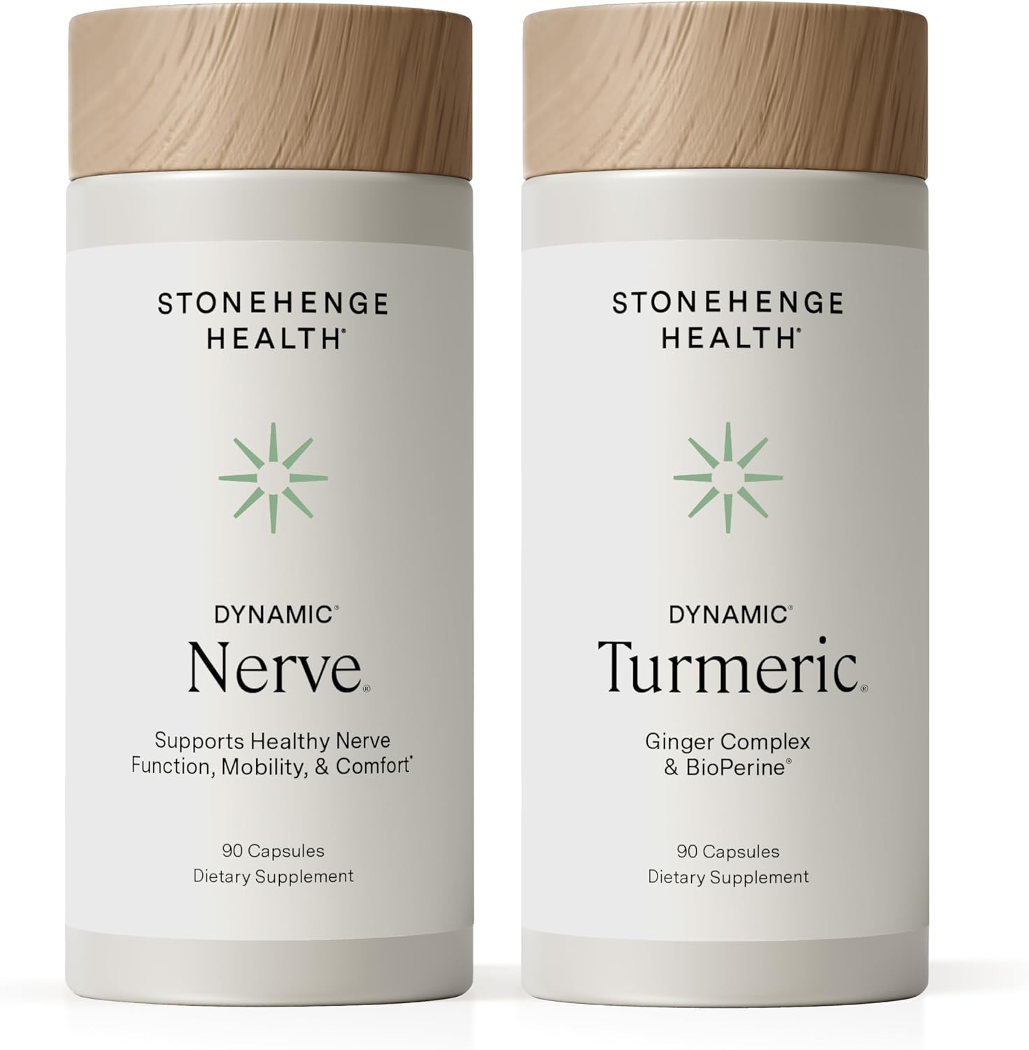 Stonehenge Health Dynamic Nerve + Dynamic Turmeric Bundle Supplements to Support Comfort, Tingling, Numbness, Burning - PrimeBioHealth - canada supplements