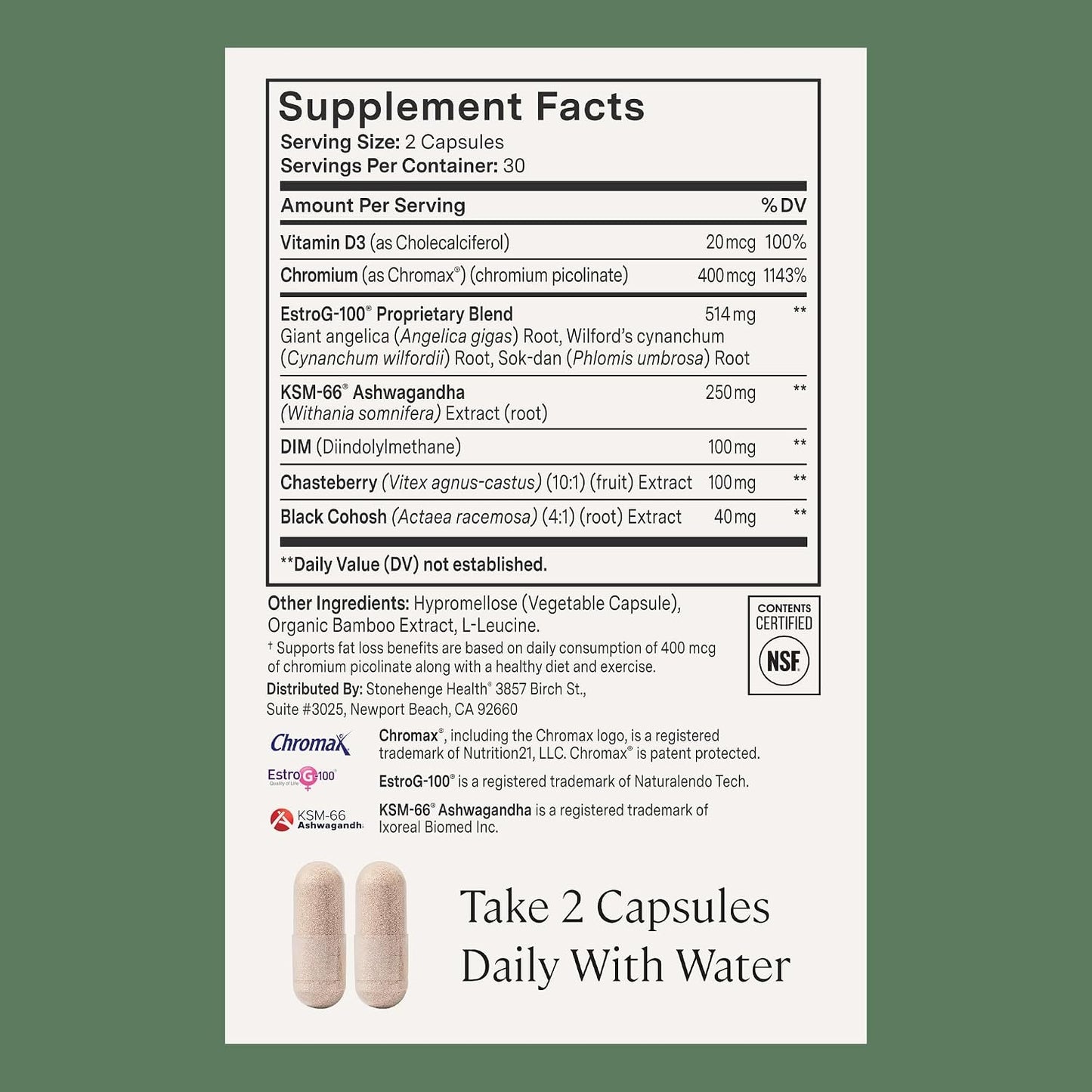 Stonehenge Health for Women Menopause Support for Peri + Menopause + Post - Mood, Energy, Stress, Hot Flashes, Night Sweats, Sleep & Cortisol, Chromax Chromium, Vitamin D3, KSM-66 Ashwagandha (3 Pack) - PrimeBioHealth - canada supplements