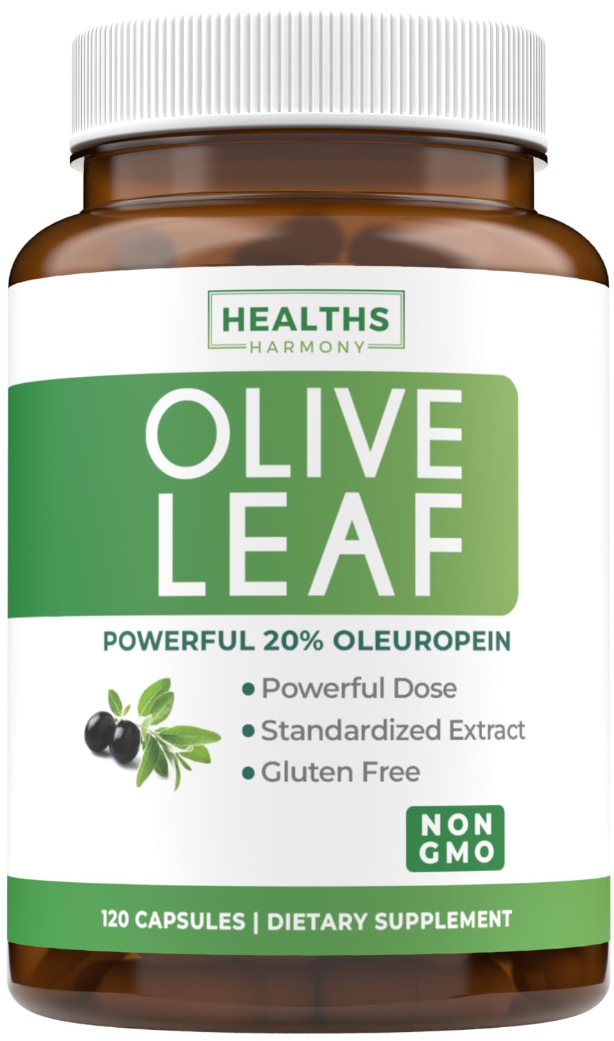 Super Strength Olive Leaf Extract Capsules - Vegan Non-GMO 750mg Olive Extract with 20% Oleuropein Antioxidant Supplement for Immunity Skin and Heart Health Support - Made in The USA (2 Month Supply) - PrimeBioHealth - canada supplements