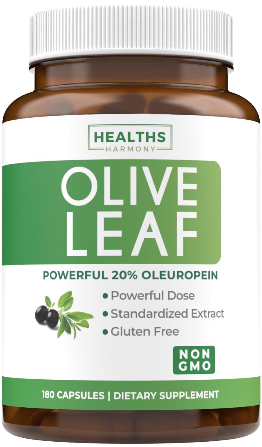 Super Strength Olive Leaf Extract Capsules - Vegan Non-GMO 750mg Olive Extract with 20% Oleuropein Antioxidant Supplement for Immunity Skin and Heart Health Support - Made in The USA (2 Month Supply) - PrimeBioHealth - canada supplements