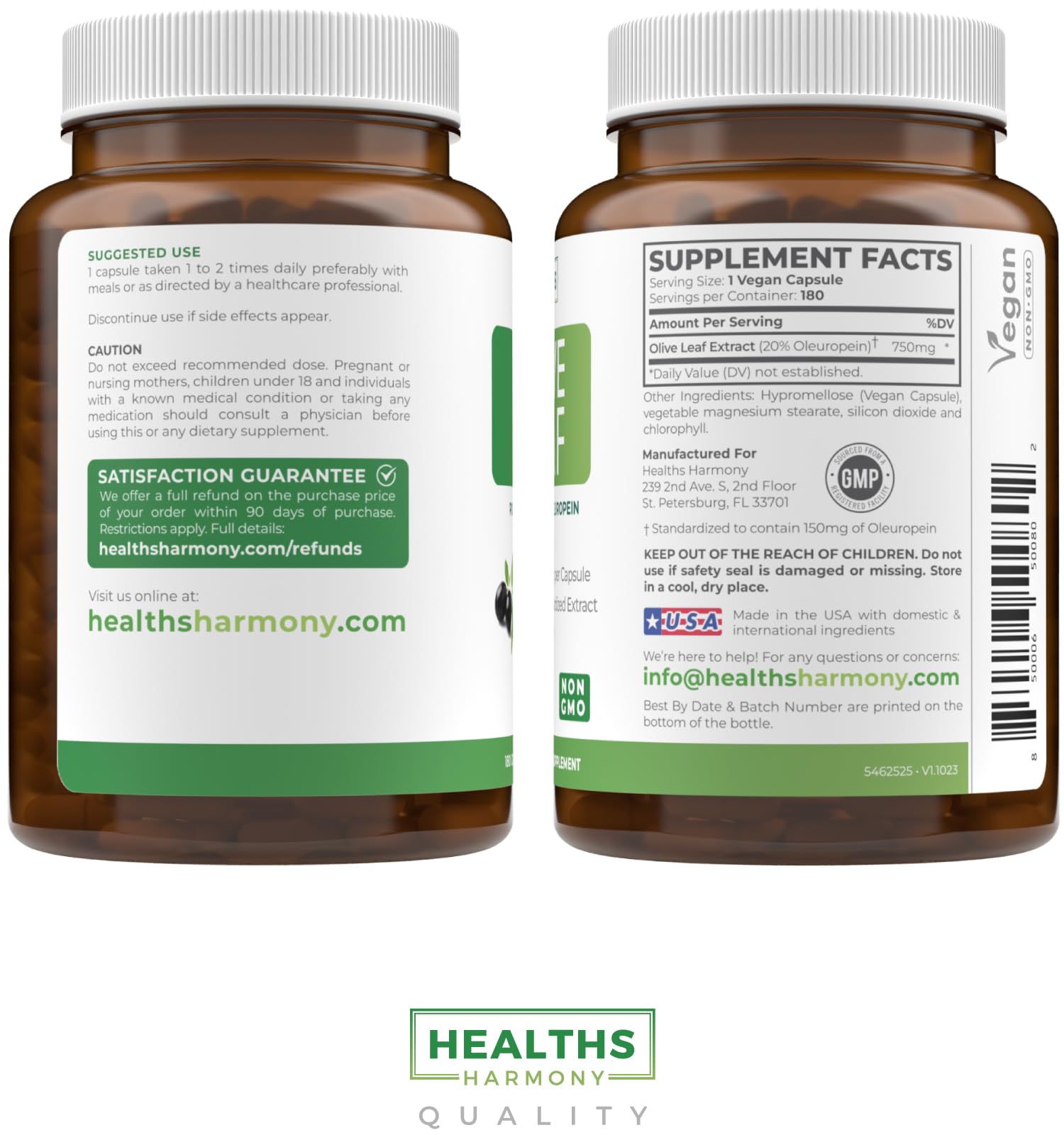 Super Strength Olive Leaf Extract Capsules - Vegan Non-GMO 750mg Olive Extract with 20% Oleuropein Antioxidant Supplement for Immunity Skin and Heart Health Support - Made in The USA (2 Month Supply) - PrimeBioHealth - canada supplements