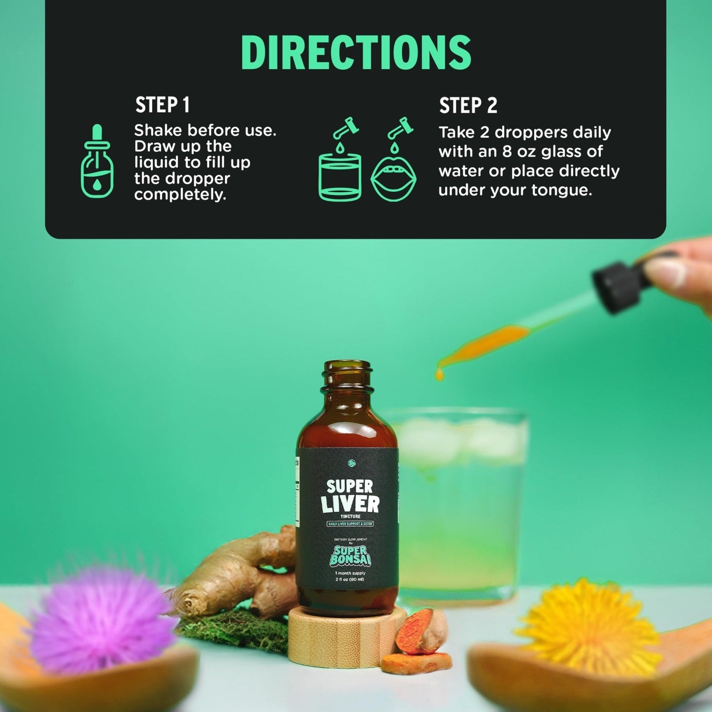 SuperBonsai Super Liver Support with Milk Thistle - All Natural Liver Cleanse Detox & Repair Aid - Doctor-Formulated Liver Supplement - PrimeBioHealth - canada supplements