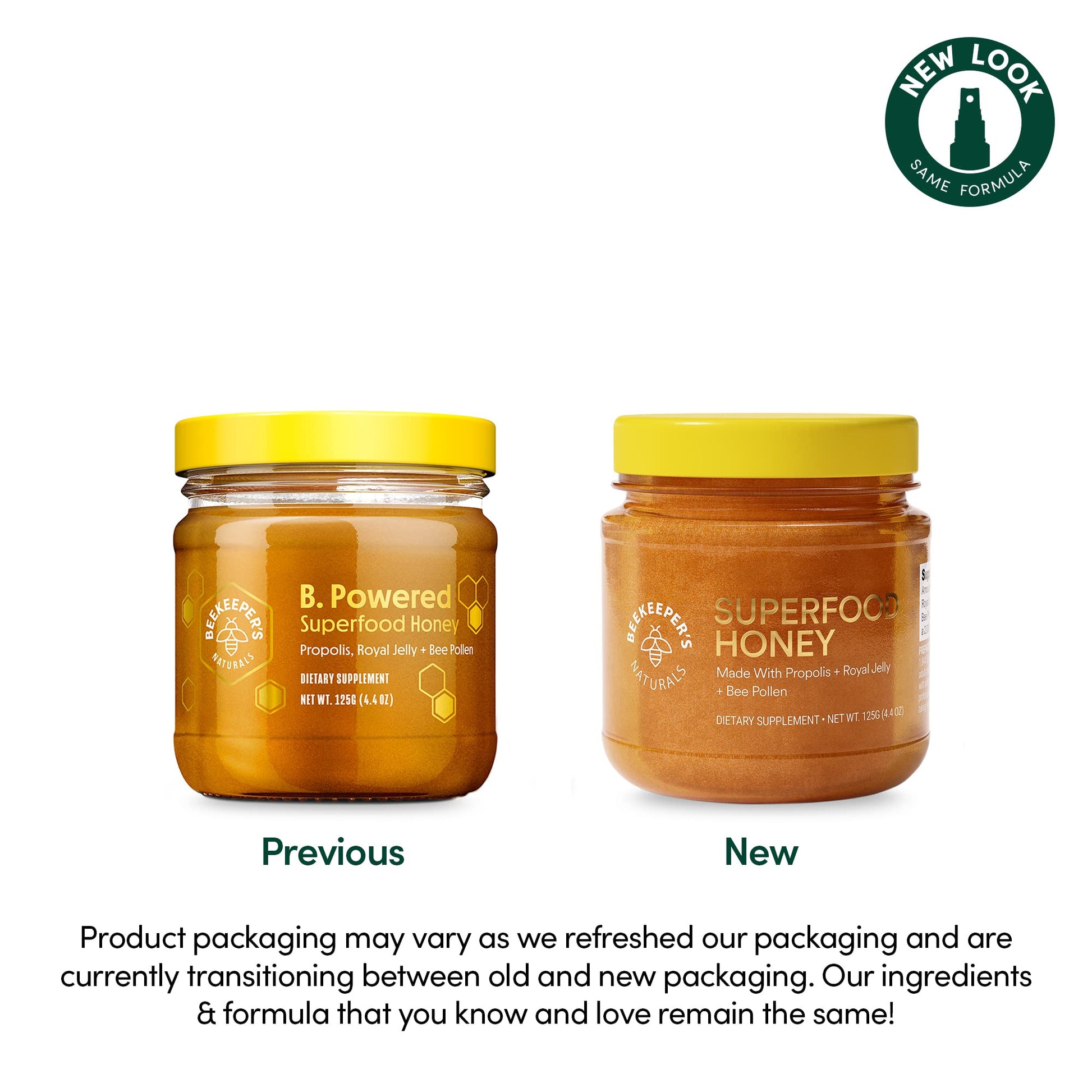 Superfood Honey by Beekeeper's Naturals - Bee Pollen, Royal Jelly, Propolis, Honey - Natural Energy, Immune Support - PrimeBioHealth - canada supplements
