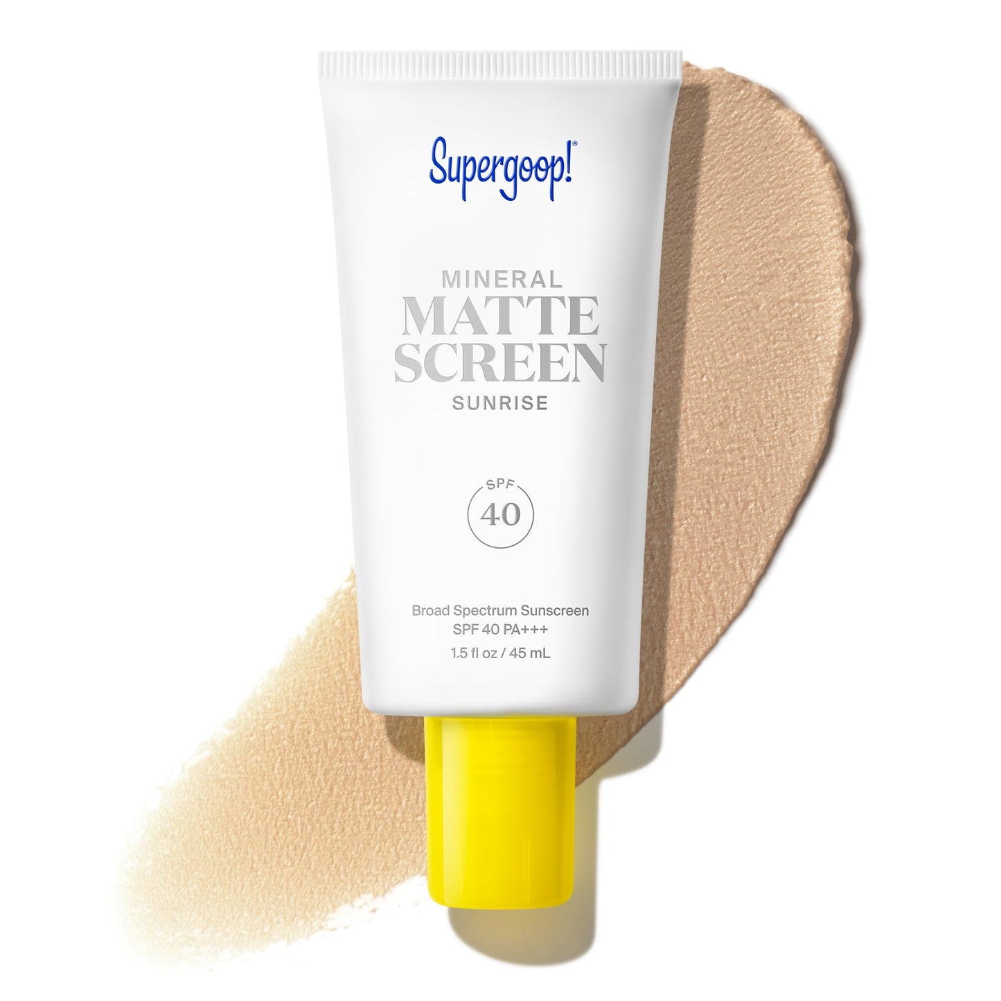 Supergoop! Mineral Mattescreen (SPF 40) - 45 mL - Mineral, Oil-Free Broad Spectrum Sunscreen - Smooths Skin’s Appearance - PrimeBioHealth - canada supplements