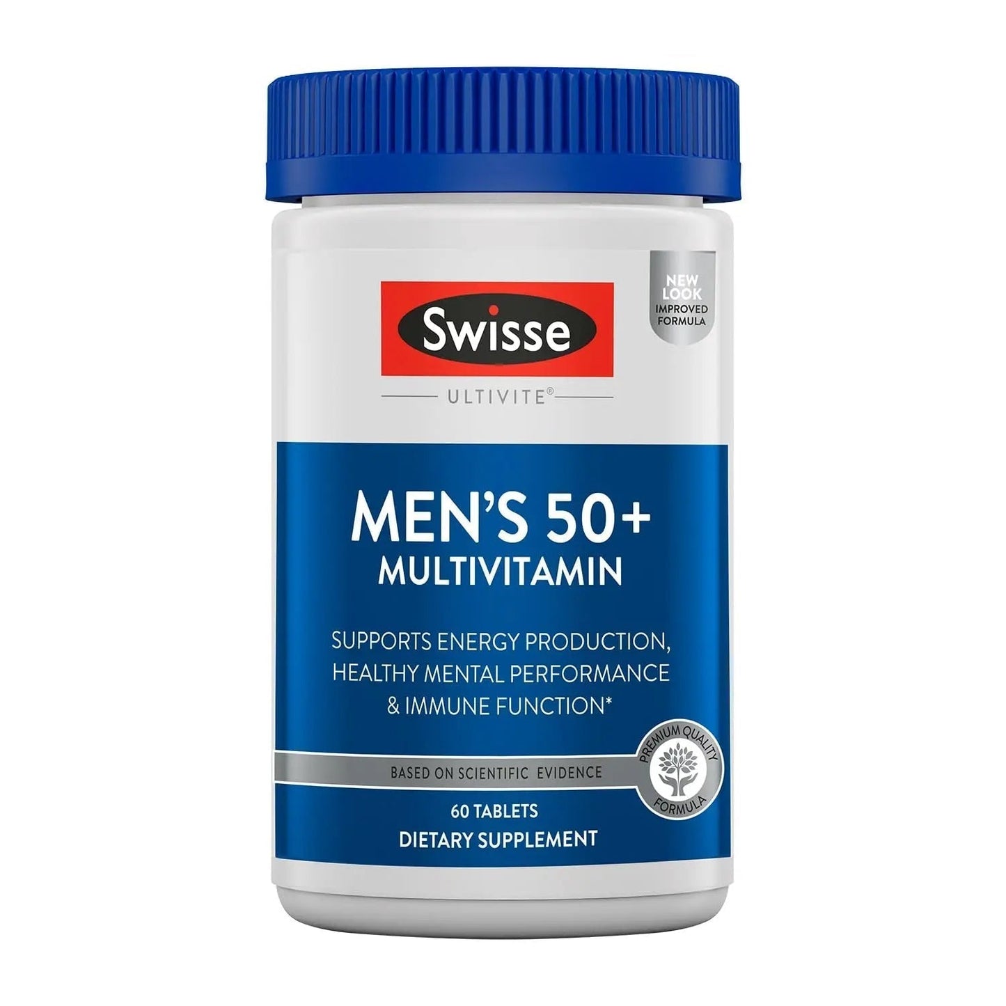 Swisse Daily Multivitamin for Men 50 and Over | 39 Vitamins, Antioxidants and Minerals + Adaptogens | Energy & Immune Support | - PrimeBioHealth - canada supplements
