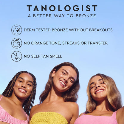 Tanologist Medium Self Tan Mousse, Self-Tanning Mousse, Streak-Free, Natural Glow, No Fake Tan Smell Or Orange Tone, Long Lasting - PrimeBioHealth - canada supplements