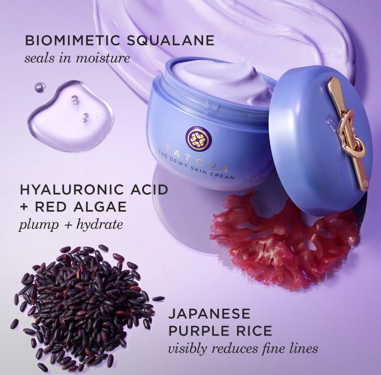 TATCHA The Dewy Skin Cream | Rich Face Cream to Hydrate, Plump and Protect Dry and Combo Skin, 50 ml | 1.7 oz - PrimeBioHealth - canada supplements