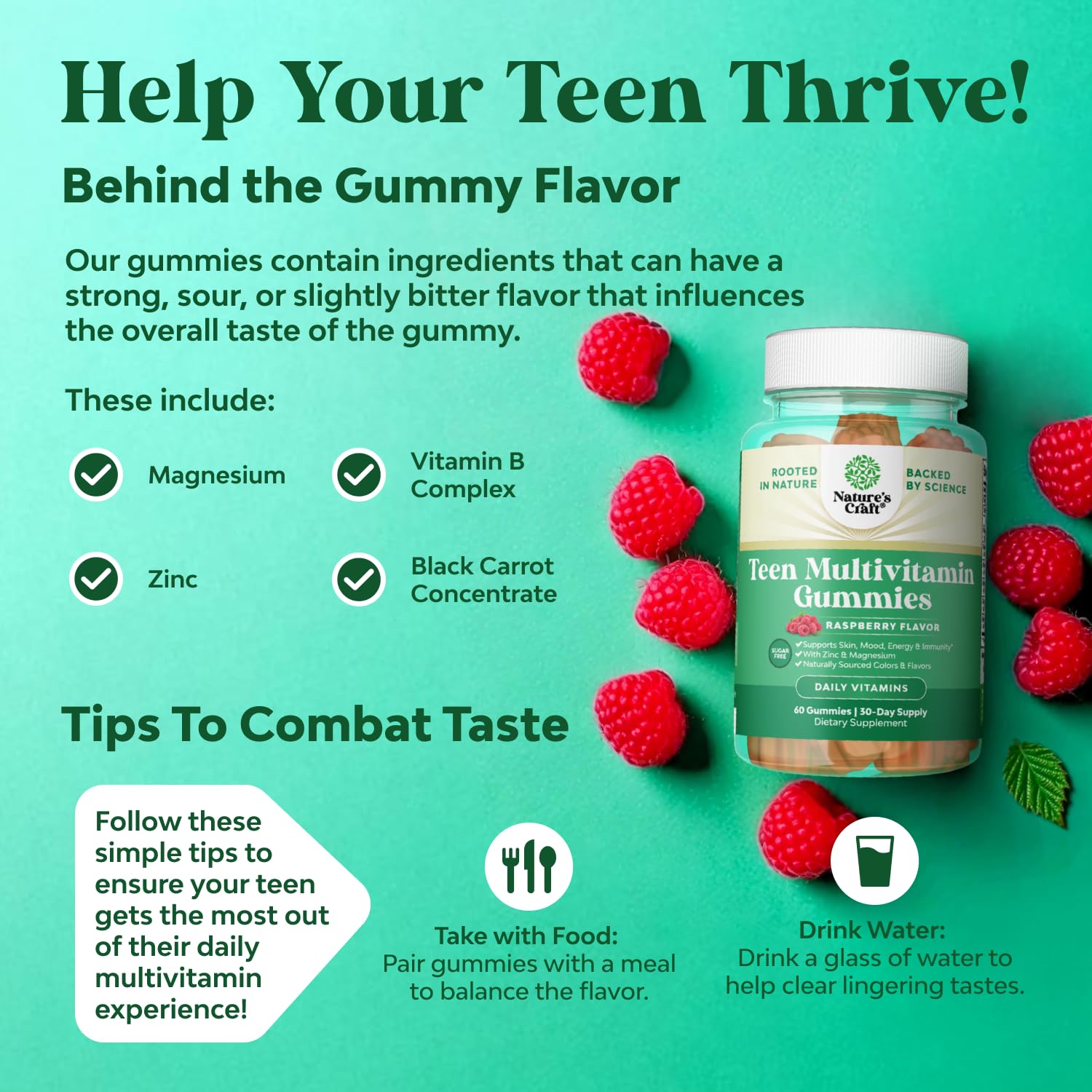 Teen Multivitamin Gummies 12-17 - Teen Boys & Girls Gummy Vitamins for Better Skin, Immune Strength, Mood & Energy Support - Teenage Girl & Boy Supplements - PrimeBioHealth - canada supplements