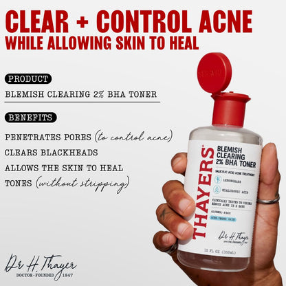 Thayers Blemish Clearing Salicylic Acid Toner, Acne Treatment Face Toner with 2% Salicylic Acid - PrimeBioHealth - canada supplements