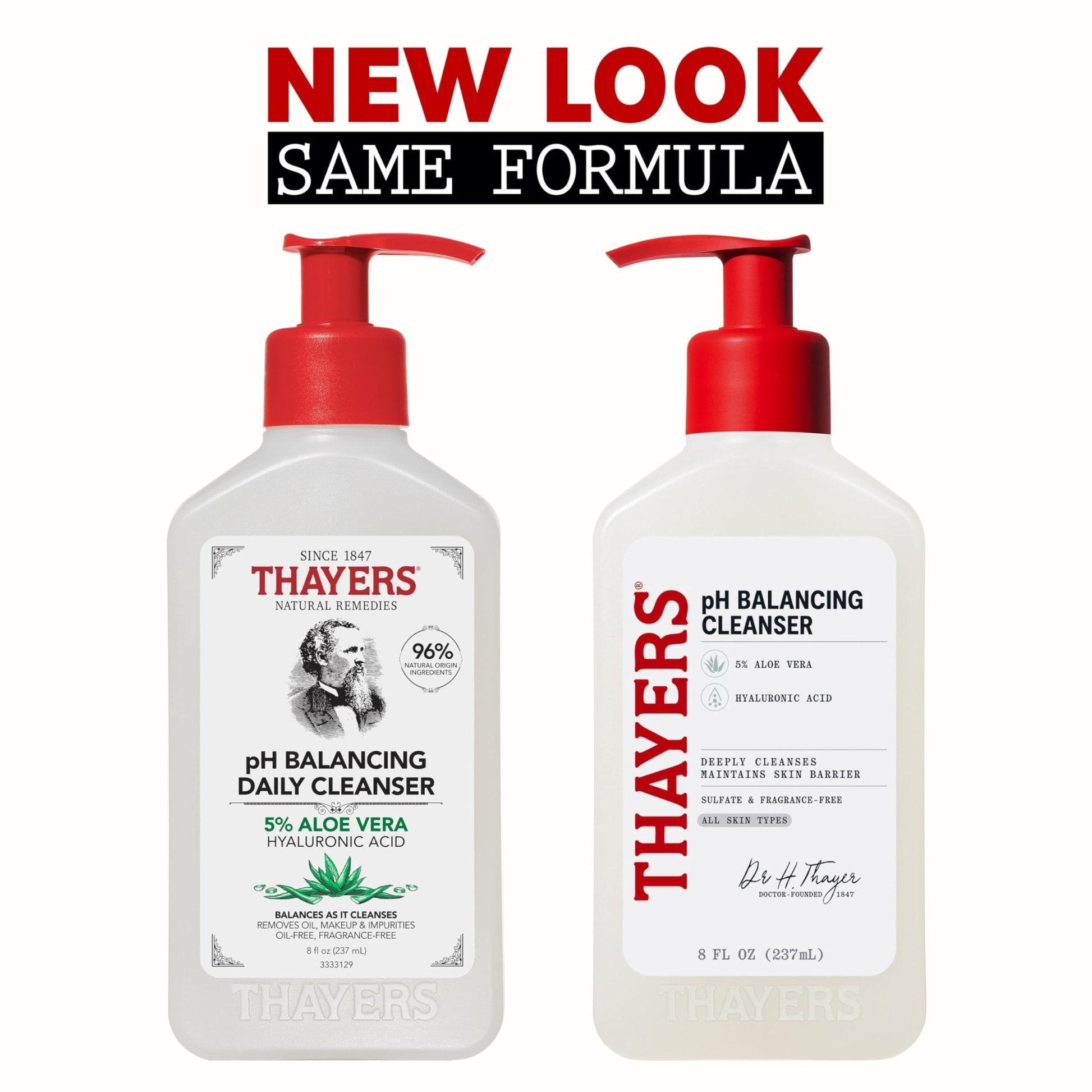THAYERS pH Balancing Daily Cleanser, Face Wash with Aloe Vera, Gentle and Hydrating Skin Care for Dry, Oily, or Acne Prone Skin, 8 FL Oz. - PrimeBioHealth - canada supplements