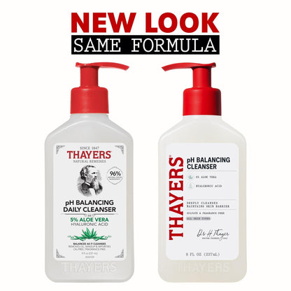 THAYERS pH Balancing Daily Cleanser, Face Wash with Aloe Vera, Gentle and Hydrating Skin Care for Dry, Oily, or Acne Prone Skin, 8 FL Oz. - PrimeBioHealth - canada supplements