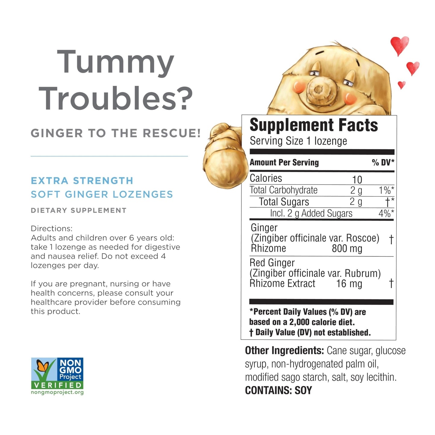 The Ginger People Ginger Rescue Digestive Wellness Lozenges (Soft) | Extra Strength - 800mg | Nausea, Upset Stomach, Motion Sickness - PrimeBioHealth - canada supplements