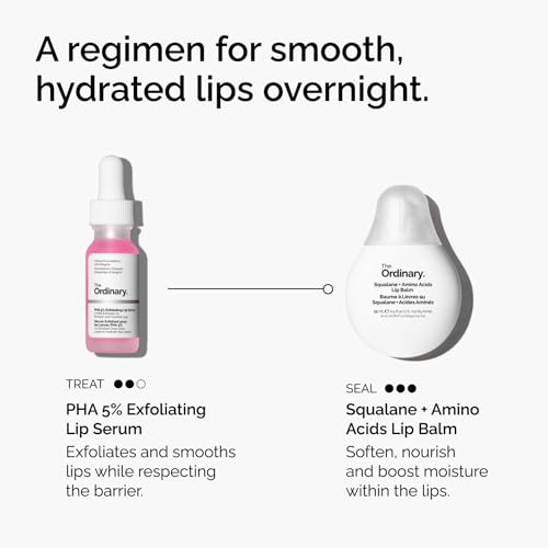 The Ordinary PHA 5% Exfoliating Lip Serum, Hydrating Overnight Lip Exfoliator Treatment, 0.5 Fl Oz - PrimeBioHealth - canada supplements