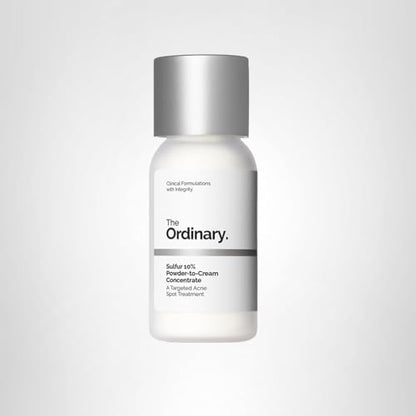 The Ordinary Sulfur 10% Powder-to-Cream Acne Spot Treatment Concentrate, Reduces Pimple Size and Zit Redness, 0.18 Oz - PrimeBioHealth - canada supplements