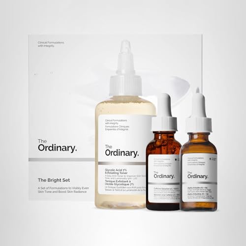 The Ordinary The Bright Set, 3-Step Regimen for Radiant, Even Skin Tone with Glycolic Acid 7% Exfoliating Toner - PrimeBioHealth - canada supplements