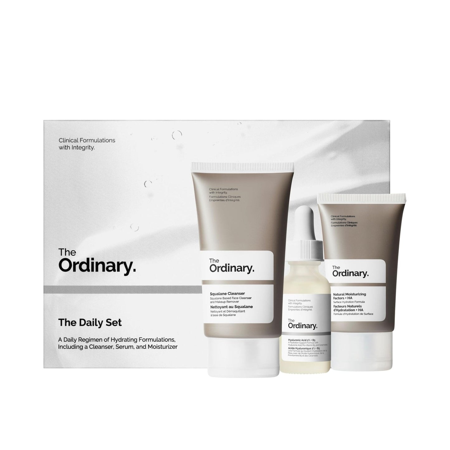 The Ordinary The Daily Set, Daily Skincare Routine with Squalane Cleanser, Hyaluronic Acid 2% + B5, and Natural Moisturizing Factors + HA | Skin Care Set - PrimeBioHealth - canada supplements