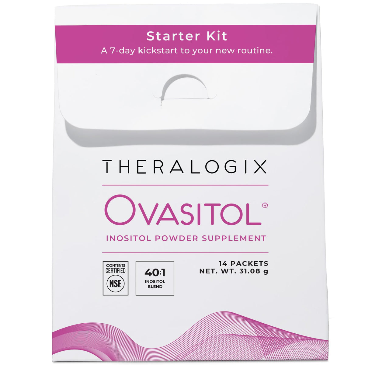 Theralogix Ovasitol Inositol Powder – 7-Day Starter Kit | Premium Inositol Supplement for Women | 40:1 Ratio Myo & D-Chiro Inositol - PrimeBioHealth - canada supplements